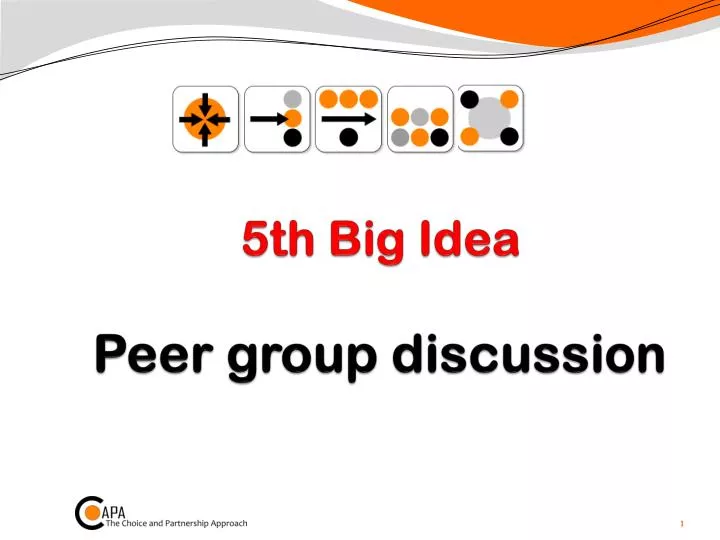 5th big idea peer group discussion
