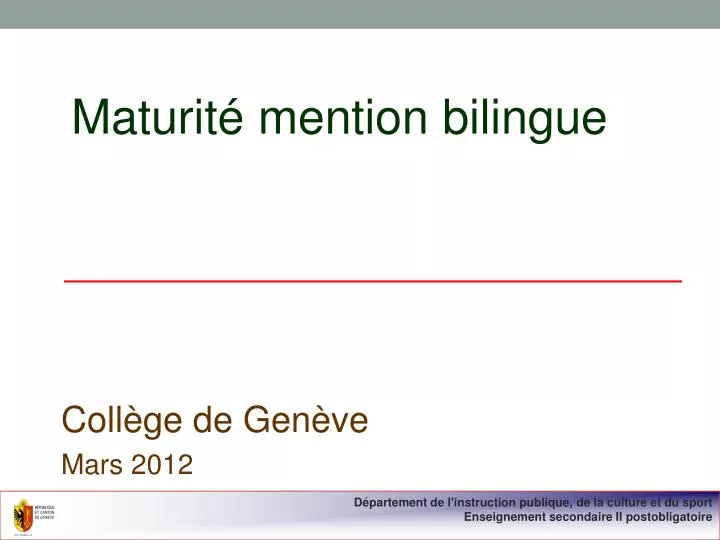 maturit mention bilingue
