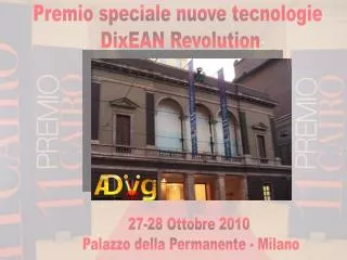 Premio speciale nuove tecnologie DixEAN Revolution