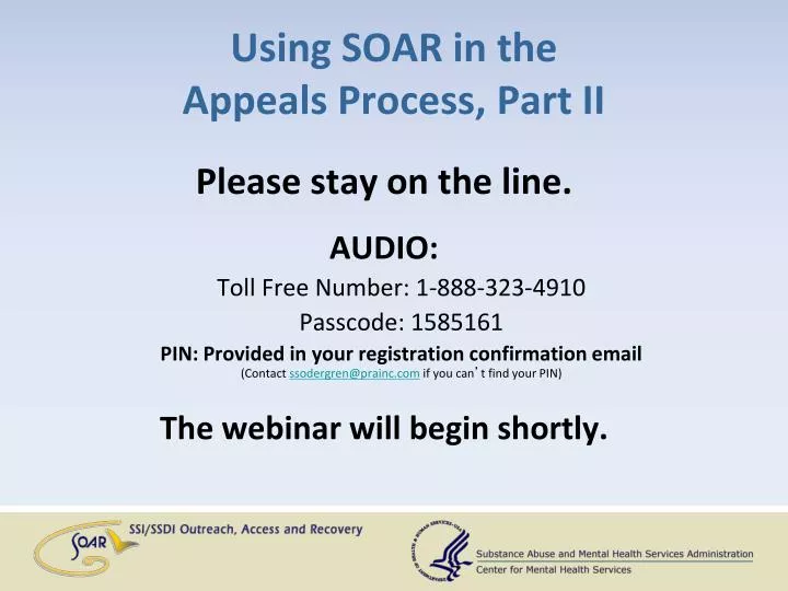 using soar in the appeals process part ii