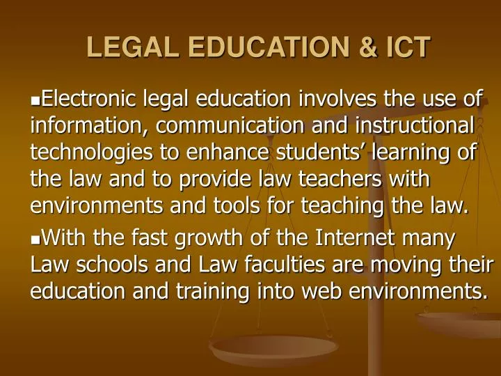 legal education ict