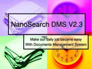 NanoSearch DMS V2.3