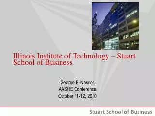 Illinois Institute of Technology – Stuart School of Business