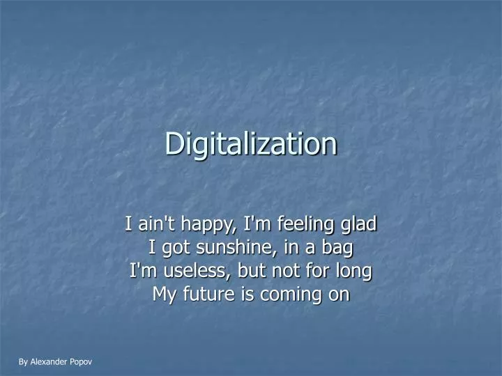 digitalization