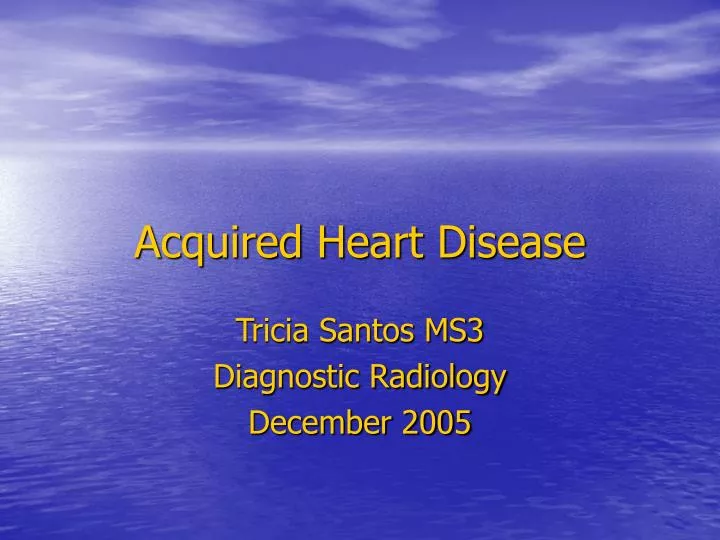 acquired heart disease
