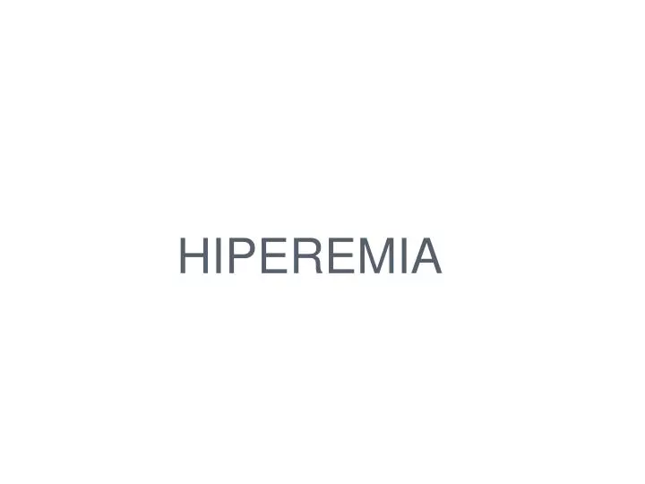 hiperemia