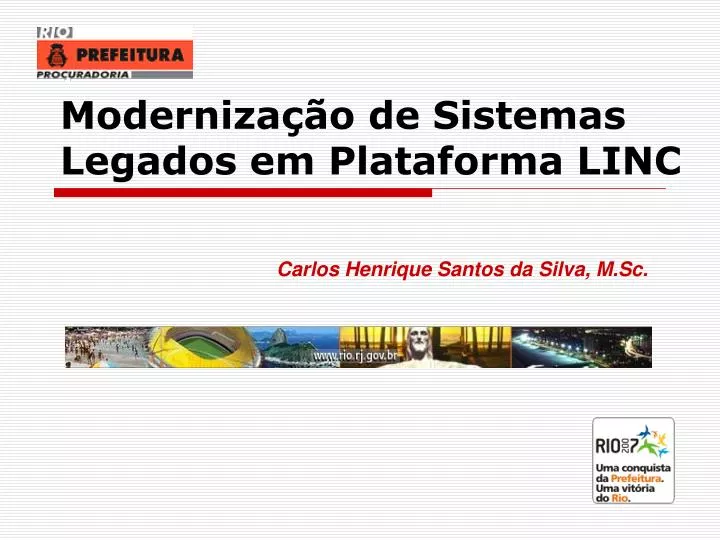 moderniza o de sistemas legados em plataforma linc