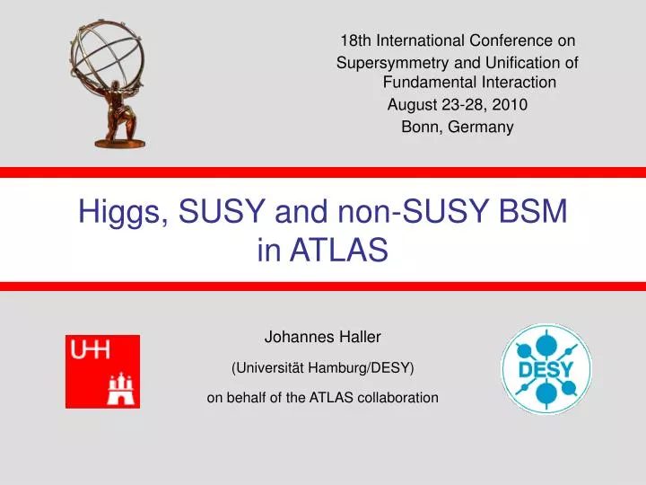 higgs susy and non susy bsm in atlas