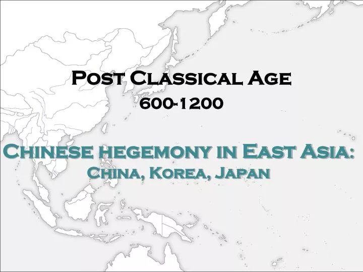 chinese hegemony in east asia china korea japan