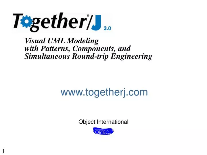 visual uml modeling with patterns components and simultaneous round trip engineering