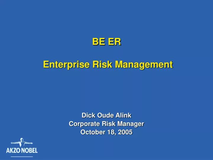 be er enterprise risk management