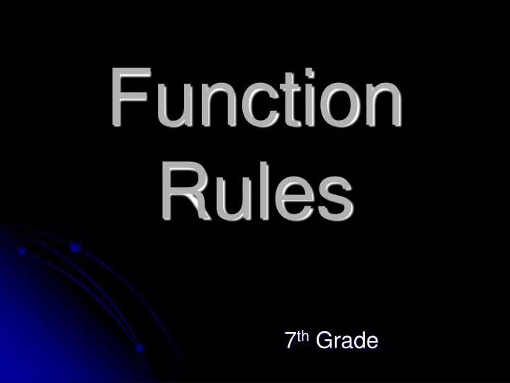 function rules