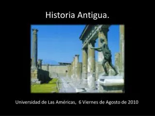 Historia Antigua.