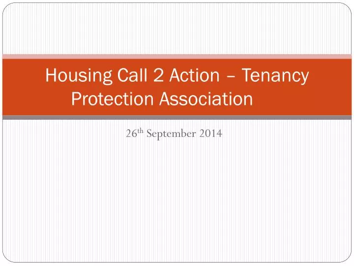 housing call 2 action tenancy protection association