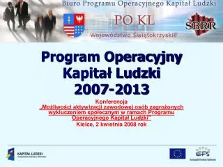 Program Operacyjny Kapitał Ludzki 2007-2013