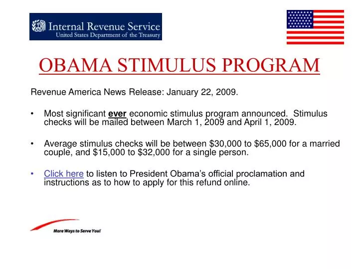 obama stimulus program