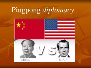 Pingpong diplomacy