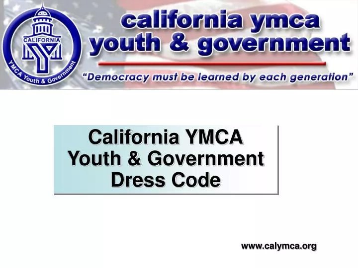 california ymca youth government dress code