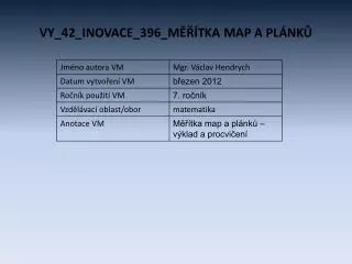 VY_42_INOVACE_396_MĚŘÍTKA MAP A PLÁNKŮ