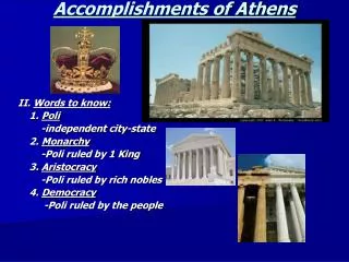 Accomplishments of Athens