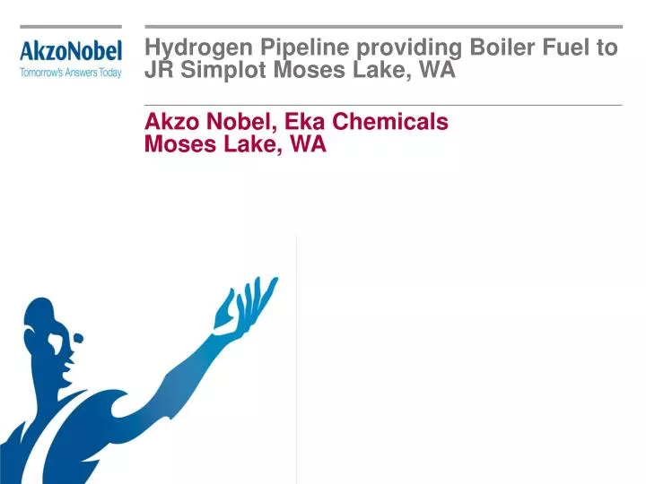 hydrogen pipeline providing boiler fuel to jr simplot moses lake wa