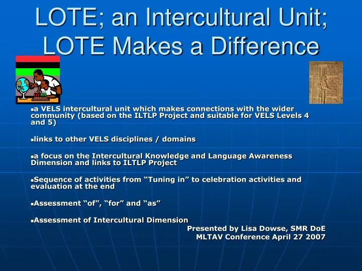 lote an intercultural unit lote makes a difference