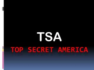 Top Secret america