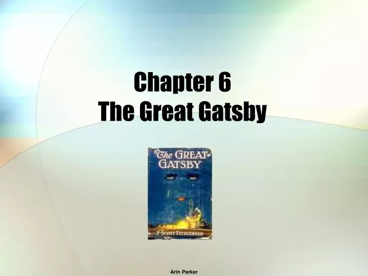 chapter 6 the great gatsby