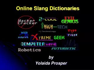 Online Slang Dictionaries