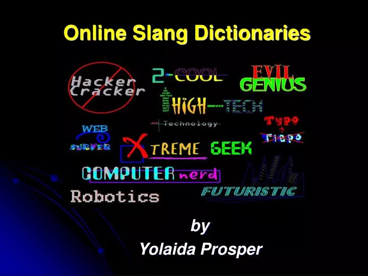 online slang dictionaries