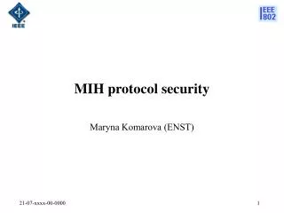 MIH protocol security
