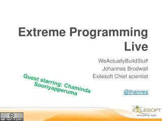 Extreme Programming Live