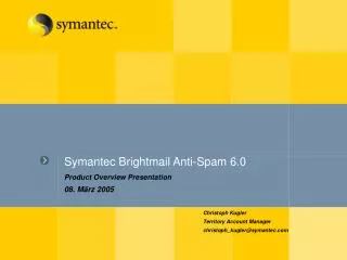Symantec Brightmail Anti-Spam 6.0