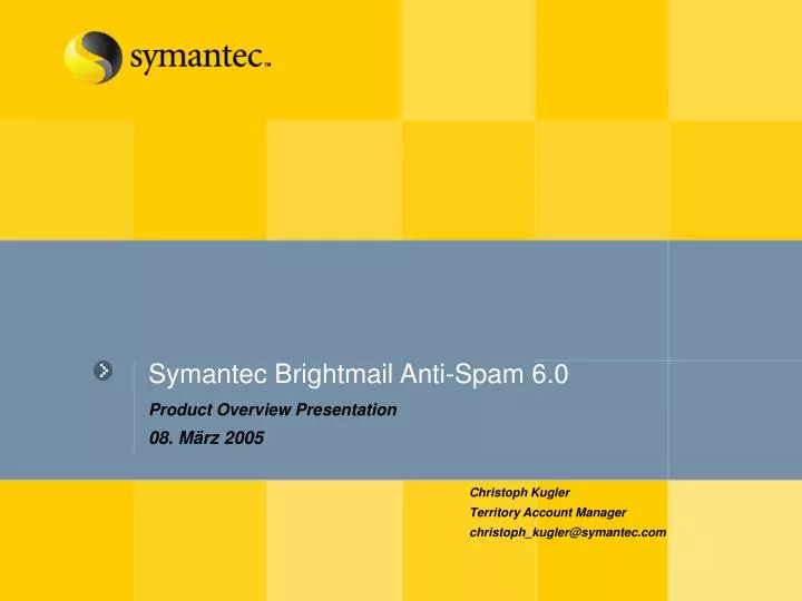 symantec brightmail anti spam 6 0