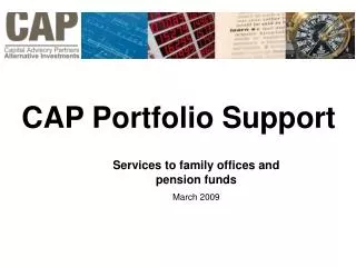 CAP Portfolio Support