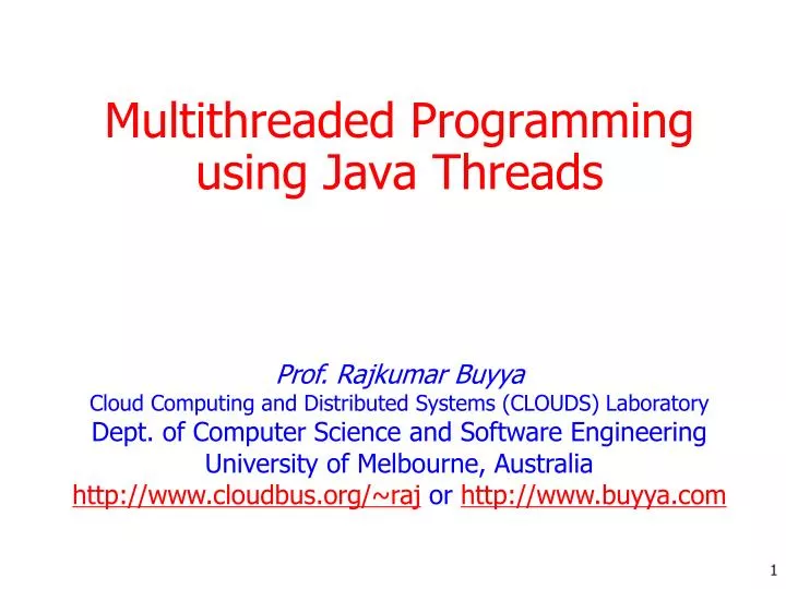 multithreaded programming using java threads