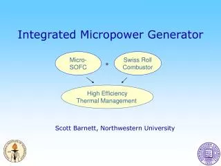 Integrated Micropower Generator