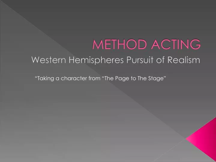 method acting