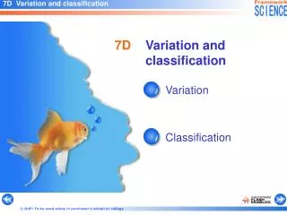 Variation and classification