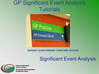 GP Significant Event Analysis Tutorials