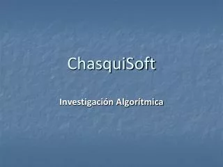ChasquiSoft