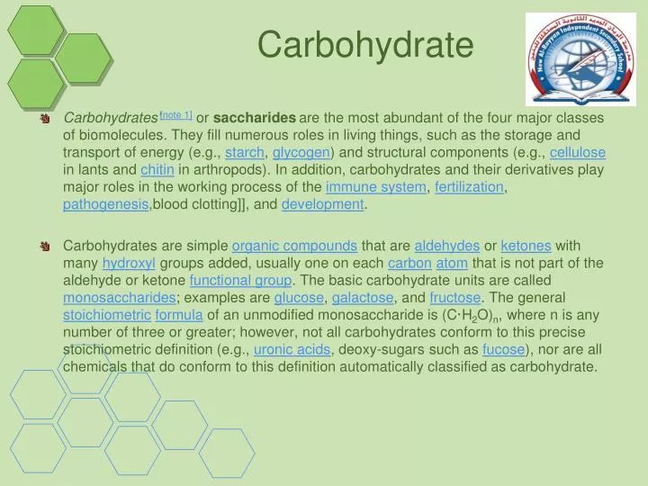 carbohydrate