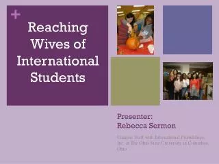 Presenter: Rebecca Sermon