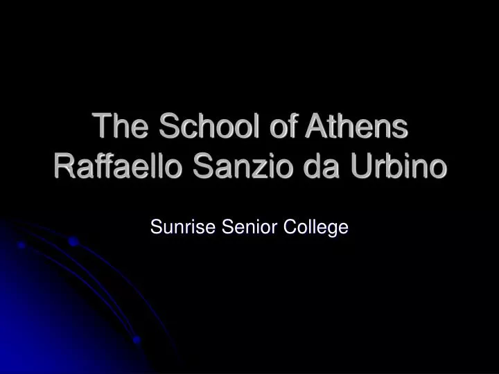 the school of athens raffaello sanzio da urbino