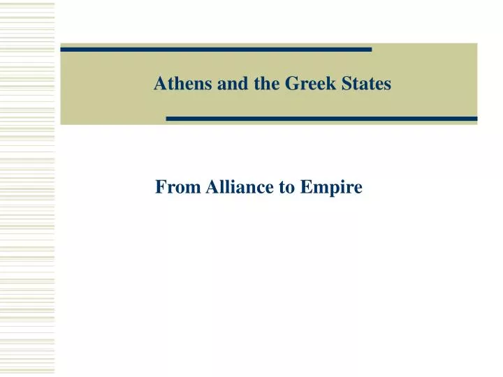 athens and the greek states