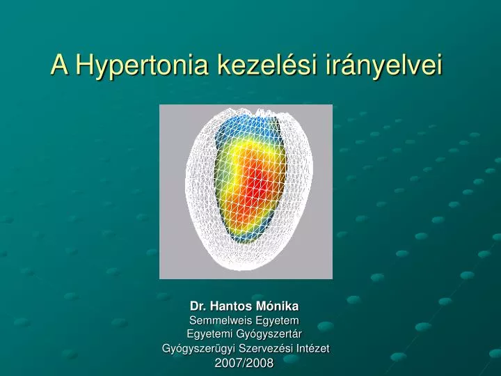 a hypertonia kezel si ir nyelvei