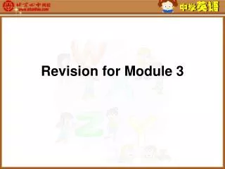 Revision for Module 3