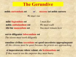 The Gerundive