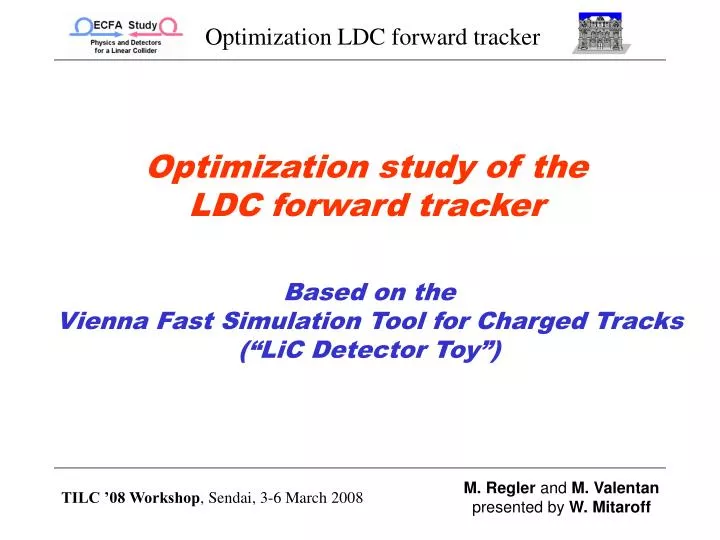 optimization study of the ldc forward tracker