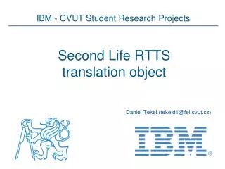Second Life RTTS translation object